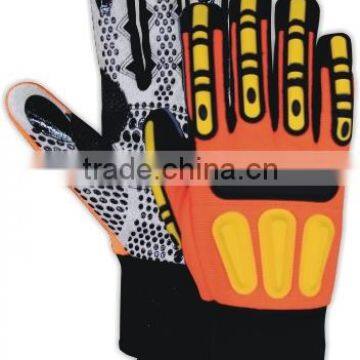 Two Layers Silicon Dotting Oil Gas Working/Oil Rigger Glove - 7987