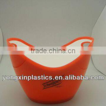 clear plastic ice bucket with handle