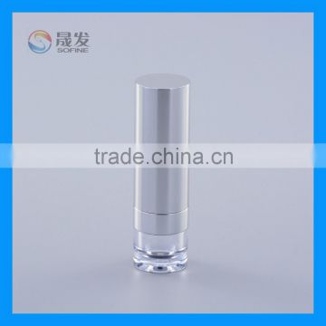 Shiny siliver color empty cosmetic lipstick container