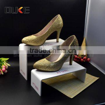 alibaba hot sale high clear top class acrylic shoes display