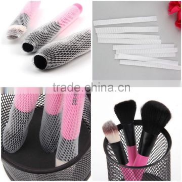 10 PCS White Make Up Cosmetic Brushes Guards Mesh Protectors Cover Sheath Net