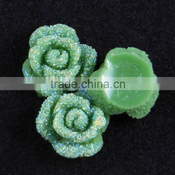 8mm Candy Color Resin Rose Flower Beads For Jewelry & Phone Case & Nail Art -zhiya Factory photo-3