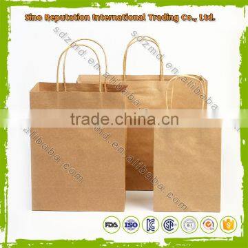Hight quality low cost paper bag / shopping paper bags with handle