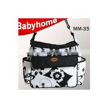 Printing diaper holding baby bag