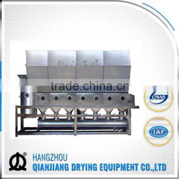 Continuous salt dryer vibrating fluidized bed dryer