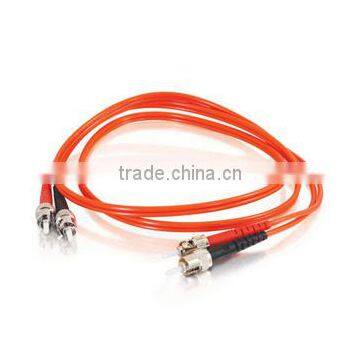 4m ST-ST 62.5/125 OM1 Duplex Multimode PVC Fiber Optic Cable (LSZH)