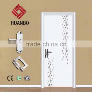 China wonderful deisgn pure color mdf pvc coated wood door for bedroom