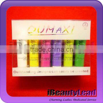 12 pcs 2014 nail art paint 3D nail paint 12ml