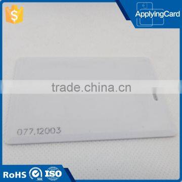 Factory price 125Khz proximity pvc blank chip card with TK4100/ EM4200/ EM4305