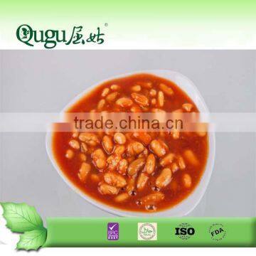 China supplier health food 425g canned white beans in tomato sauce