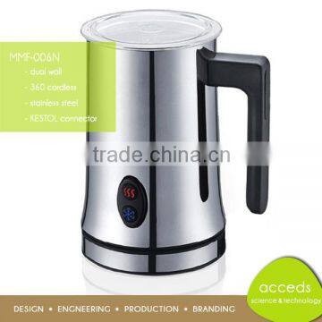 FDA Cordless Stainless Steel Espresso Milk Frother