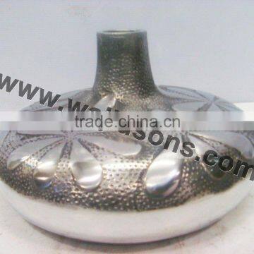 Silver Aluminium vase