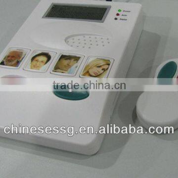 the elderly security SOS auto dial system work with wireless panic buttons