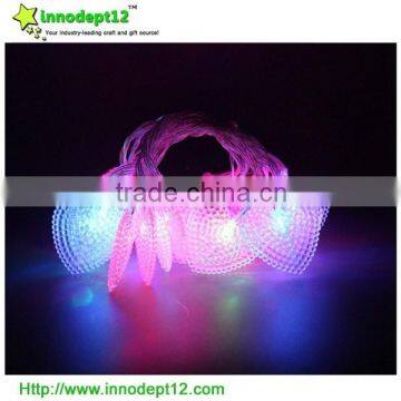 Heart shape wedding decoration, led holiday decoration string light for wedding