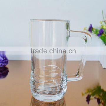 Wholesale handle beer glass mug beer mug with decal