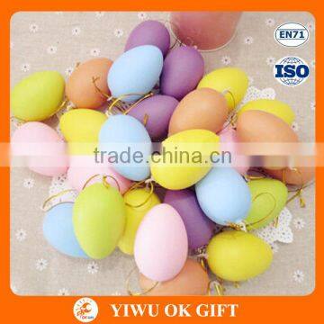 Wholesale 6*4.2cm Easter Decoration Plastic Colorful DIY Egg