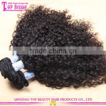 Top quality 7A grade virgin indian loose curl human hair weaving