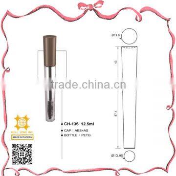 Bronze metal screw on cap 12.5ml mascara thickening brush