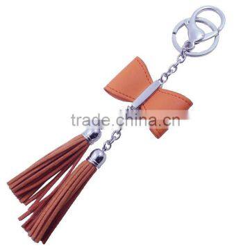 Fashion Metal Key Fob Leather