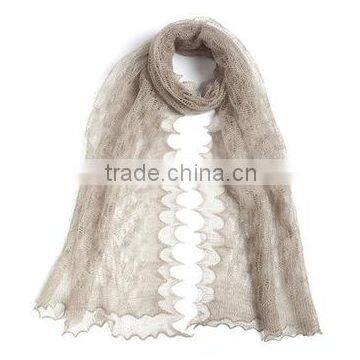 15SHT5002 knitted Linen scarf