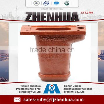 Prestressed ARC Flat Tensioning Building Construction Bearing Plate for 15.24 PC Strand