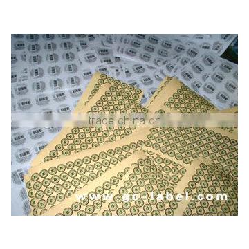 Factory price high quality printed silver label self adhesive sticker label