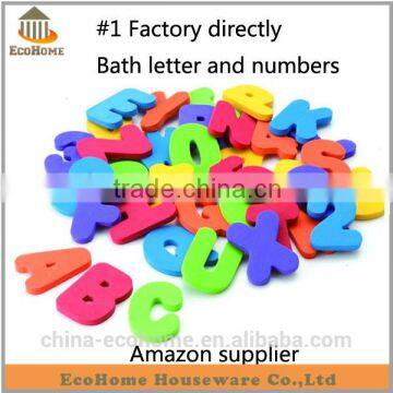 Baby bath letter and number for kids bath fun time