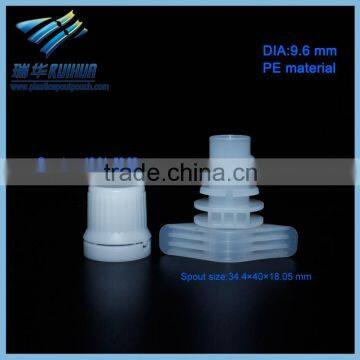 Spout cap manufactory plastic pouch lid from shantou