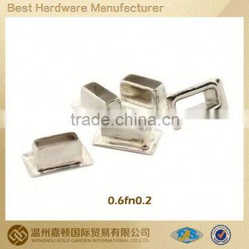 Silver shiny competitive price oval shape groove buckle for canvas