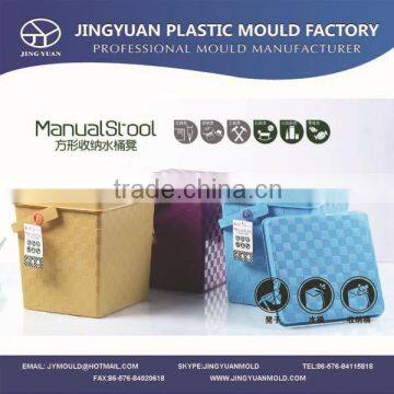 Plastic square manual stool mold