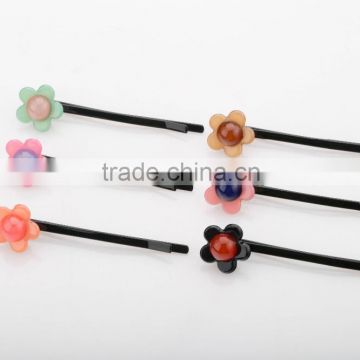 Top quality duckbill clip various models acrylic flower pasted hairpin