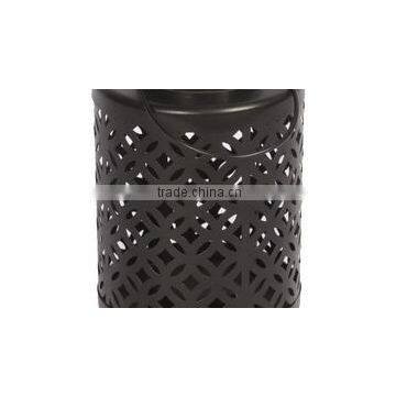 Black Hanging Candle Holder Lantern Indoor Outdoor Decor photo-4
