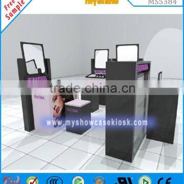 mall hair extension display furniture hair extension kiosk