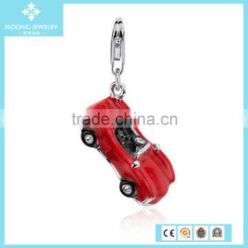 Sale Silver Jewelry Red Convertible Car Charm Accessory in Sterling Silver