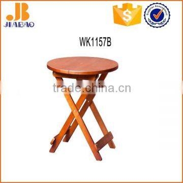 Round wooden tea table