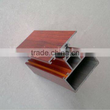 High Quality Wooden Transfer Printing Aluminuium Sliding Window Profile With Great Price