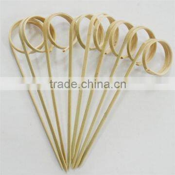 12 cm bamboo color loop skewers for fruit or meat