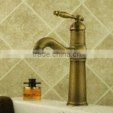 Made-in- china antique brass single lever basin tap