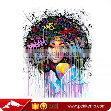 Afro Girl Digital Printing Glitter Vinyl Rhinestone Iron On Transfers photo-4