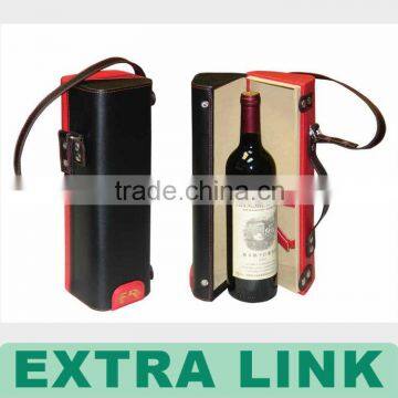 Wholesale Creative Design High Quality Durable Duplex Leather Wine Box photo-4