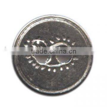 black nickel button