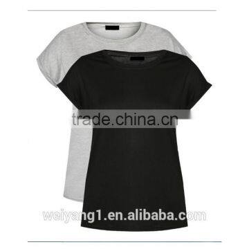 Short Sleeve Tee-PACK Basic Color Polyblend Women Blank Shirts photo-6