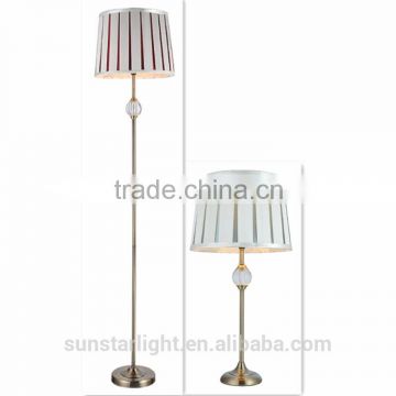 Antique Crystal Chandelier Floor And Table Lamp Sets Lights