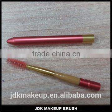 aluminum handle mascara brush,mascara brush with lid,rotating mascara brush