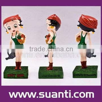 New products betty boop garden theme statue decoration chrismas gift wholesale