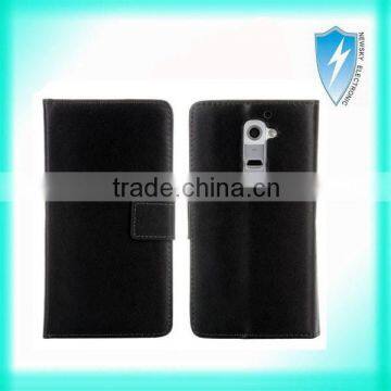 Genuine Leather Flip Wallet Case Cover For LG G2 D802