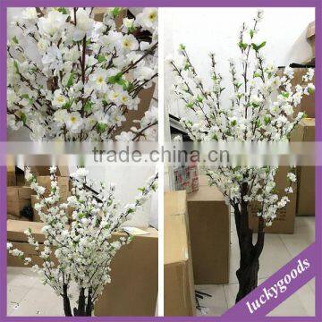 wedding favor fake white peach blossom trees for stage decoration