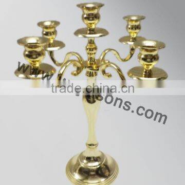Modern Popular Gold Candelabras And 5 Arms Gold Candelabra Weddings For Church Decor