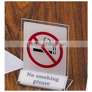 bespoke acrylic no smoking sign