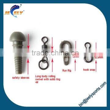 Carp Fishig Terminal Rigs Set Fishing Safety Sleeve Lead Rolling Swivels Run Ring Hook Snap photo-2